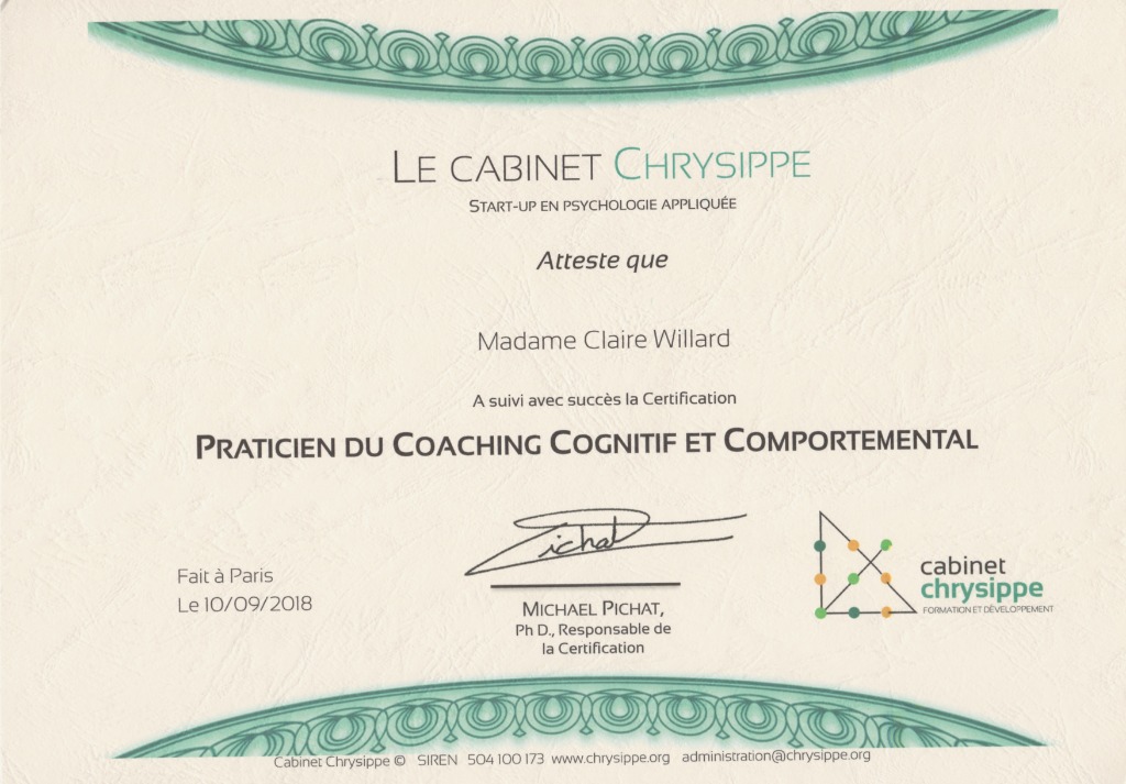 photo diplome Claire Willard