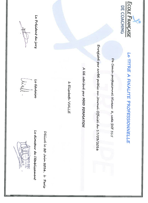 photo diplome Elisabeth Vialle