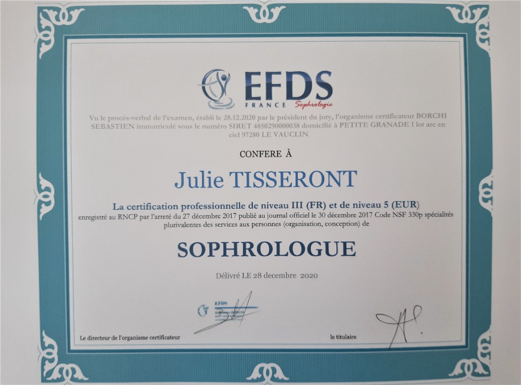 photo diplome Julie Tisseront