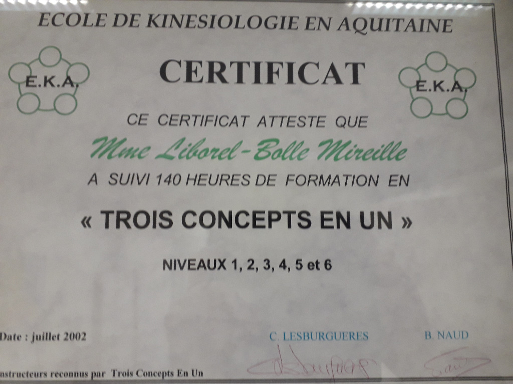 photo diplome Mireille LIBOREL