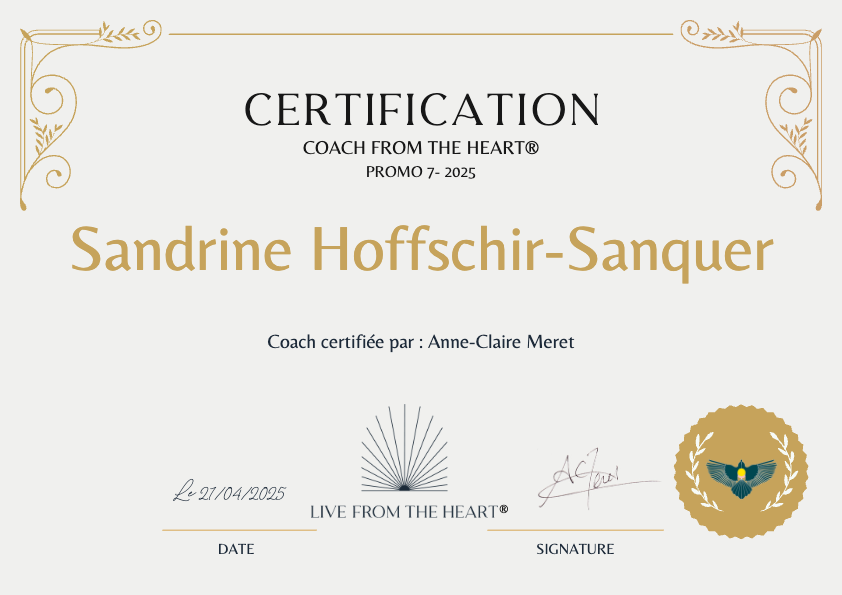 photo diplome Sandrine Hoffschir-Sanquer