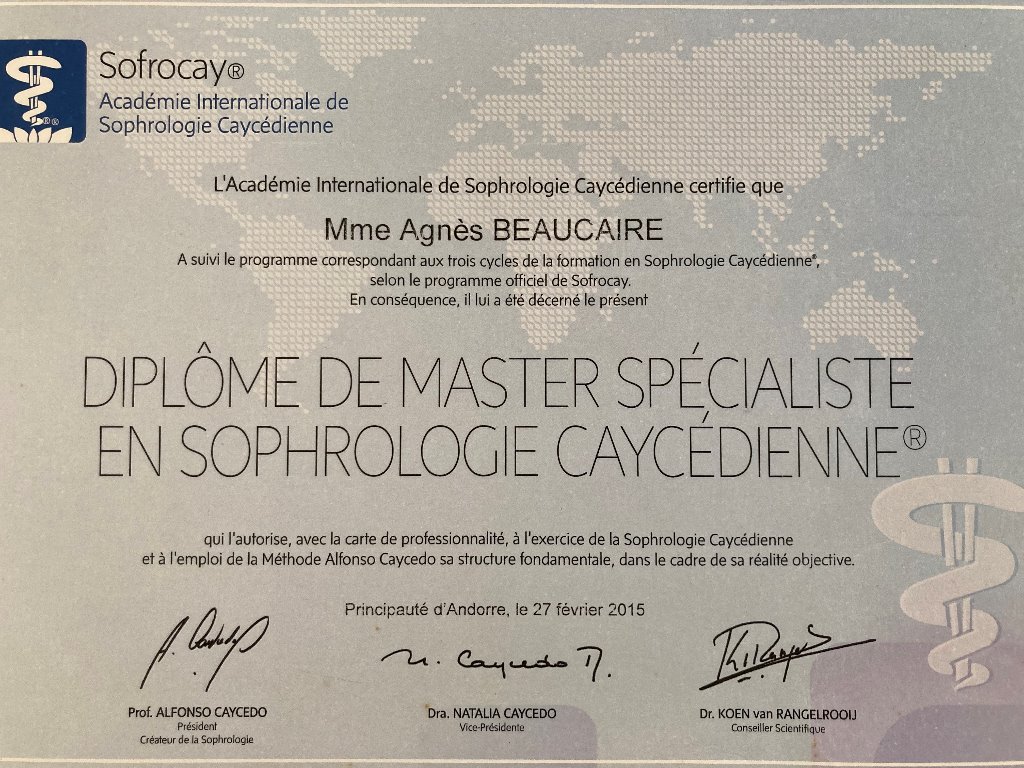 photo diplome RE-NE-SENS THERAPIE DU BIEN-ETRE