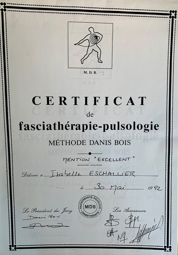 photo diplome Isabelle Eschalier