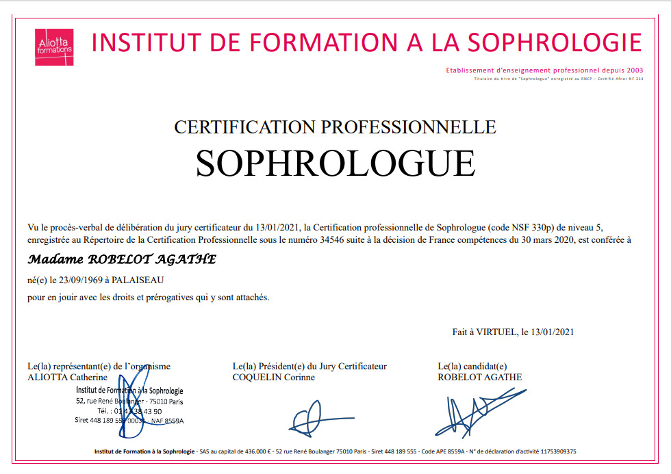 photo diplome Agathe ROBELOT 