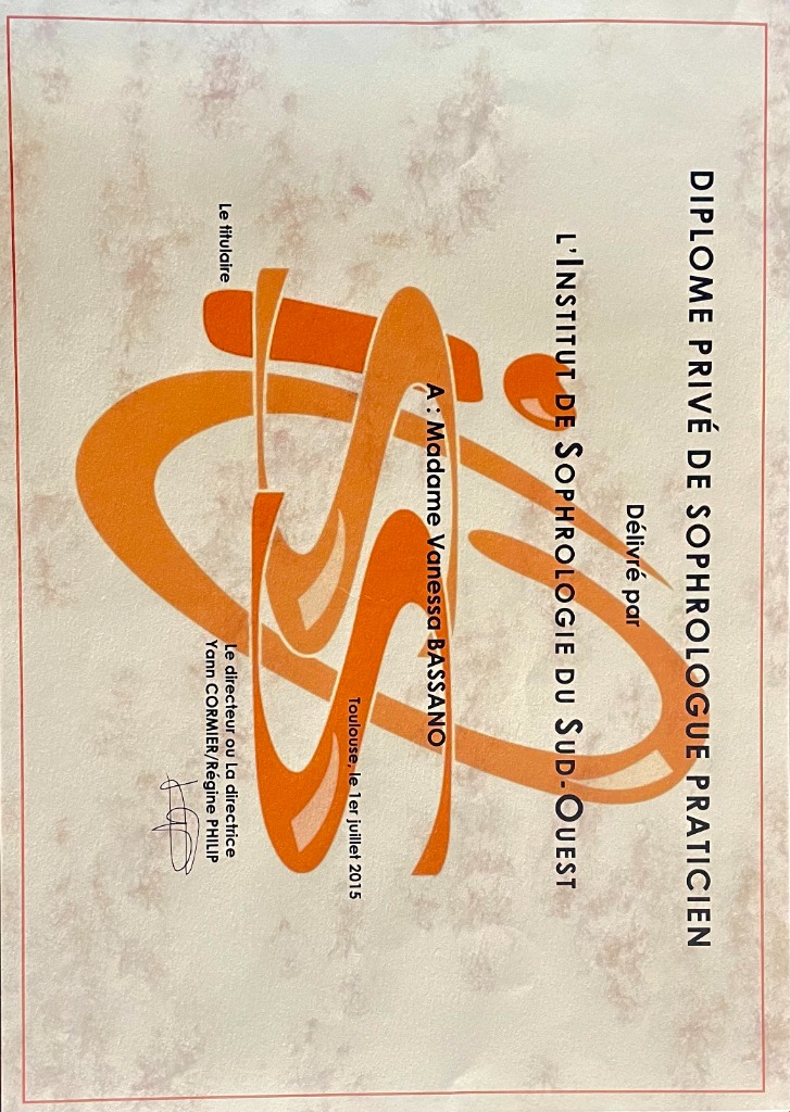 photo diplome Vanessa Bassano