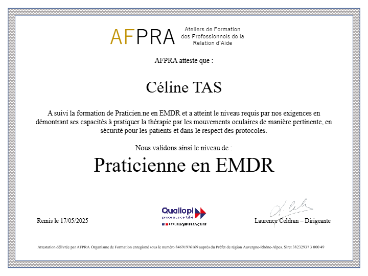 photo diplome Céline TAS-ARMESSEN