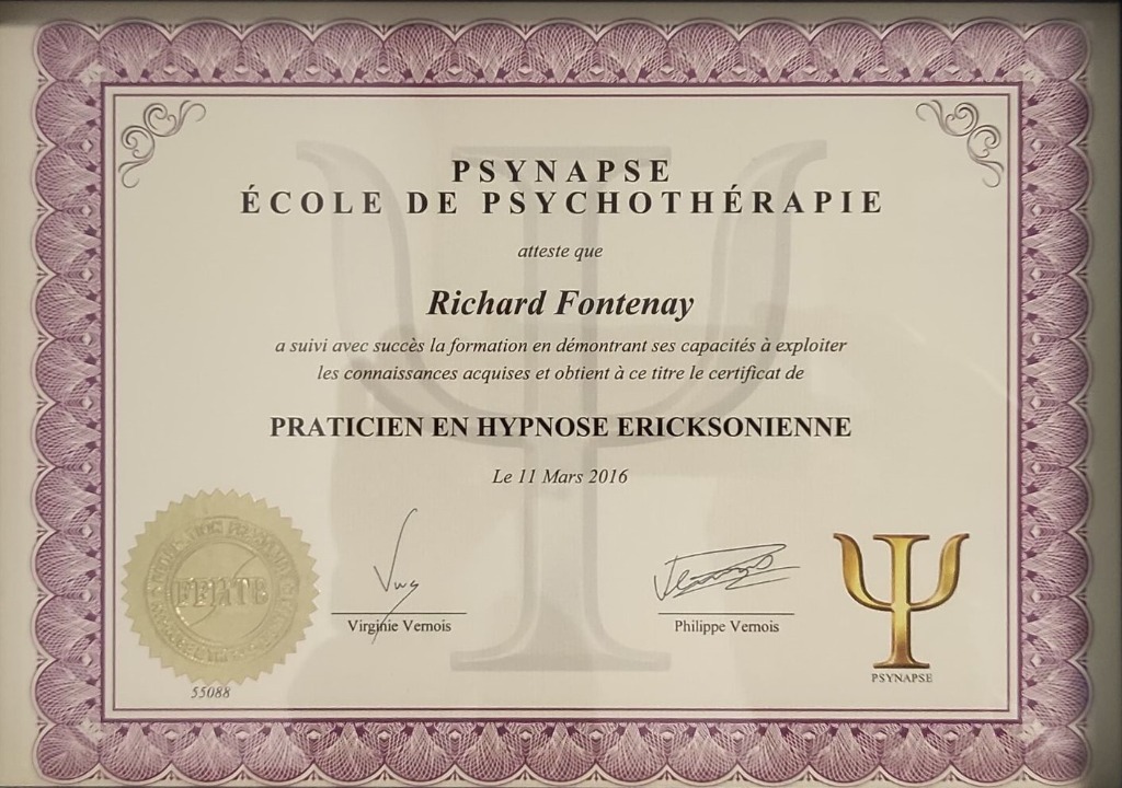 photo diplome Richard Fontenay