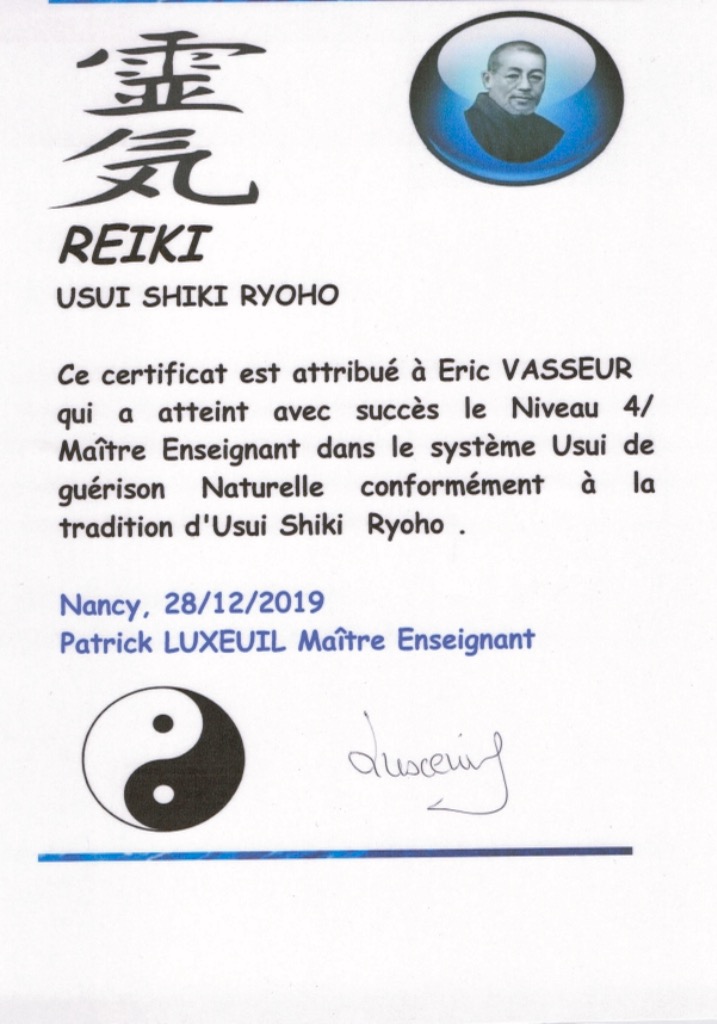 photo diplome Eric Vasseur