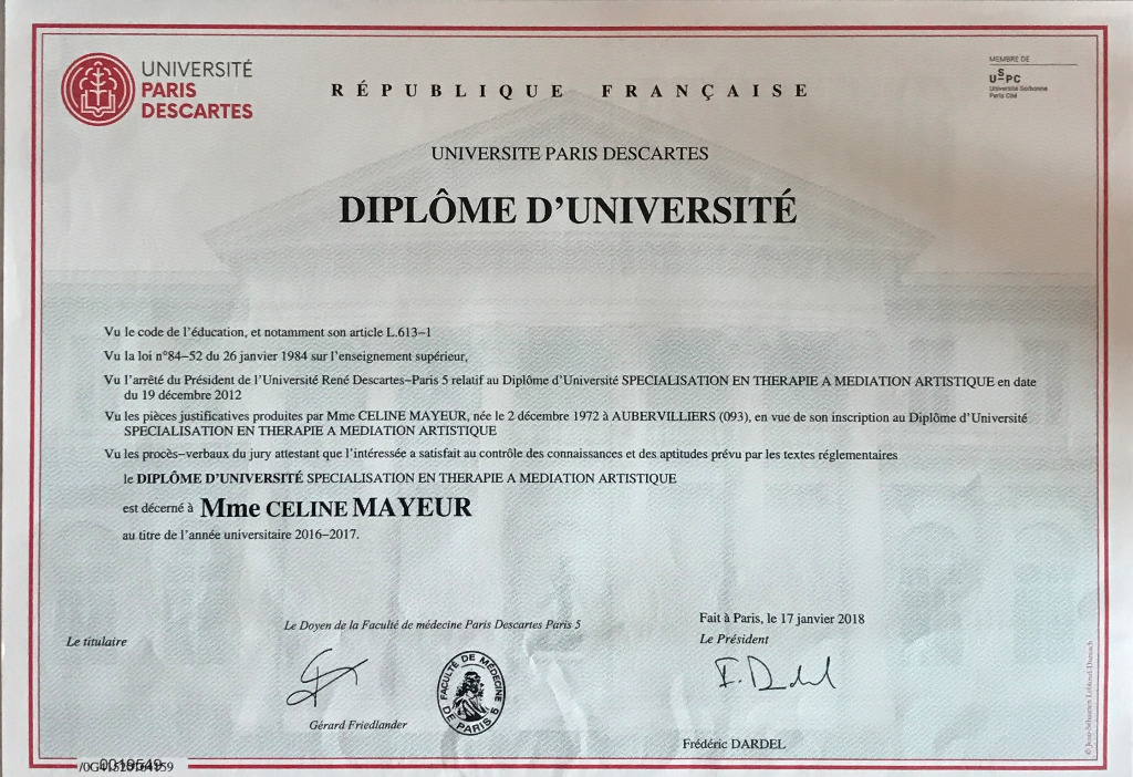 photo diplome Céline Mayeur