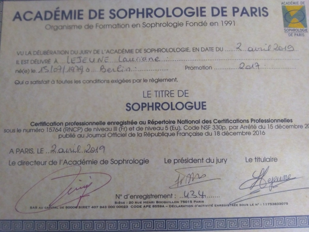 photo diplome Lauriane LEJEUNE 