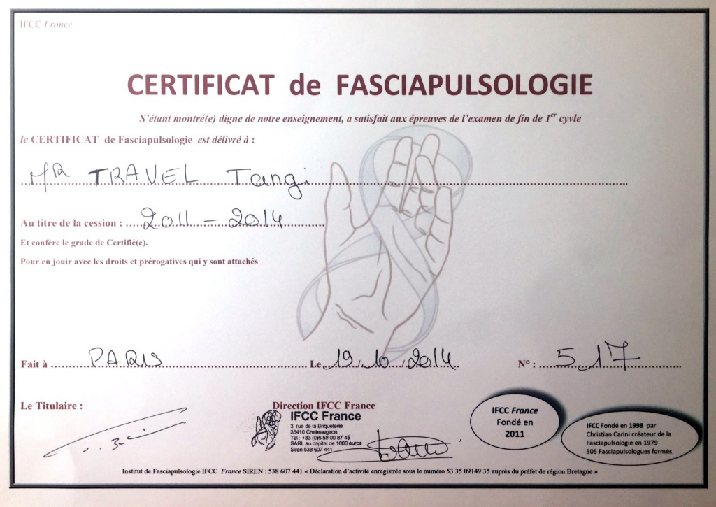 photo diplome Tangi Travel