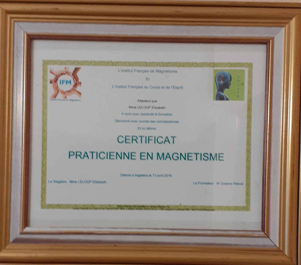 photo diplome Elisabeth Leloup