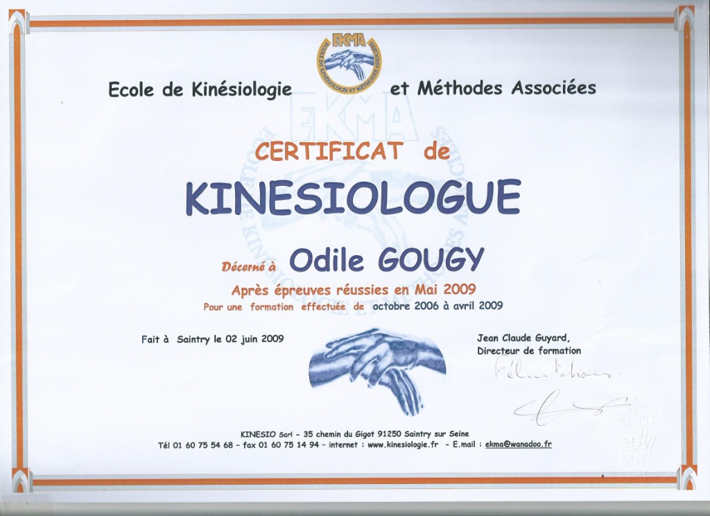 photo diplome Odile Gougy