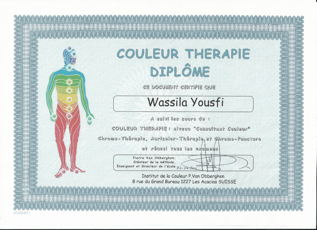 photo diplome Wassila Yousfi