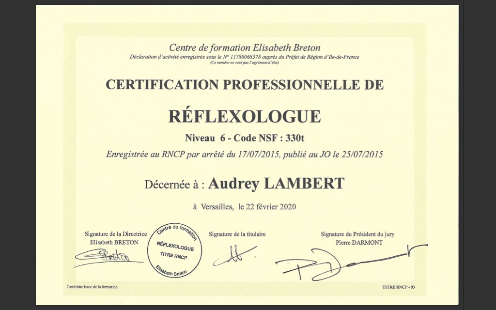 photo diplome Audrey Lambert