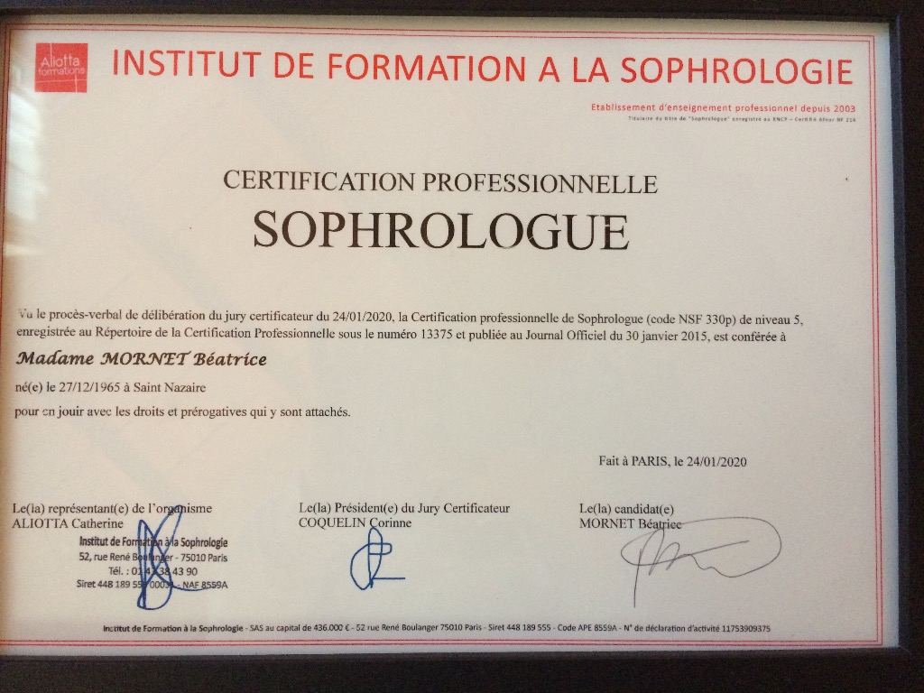 photo diplome Béatrice Mornet