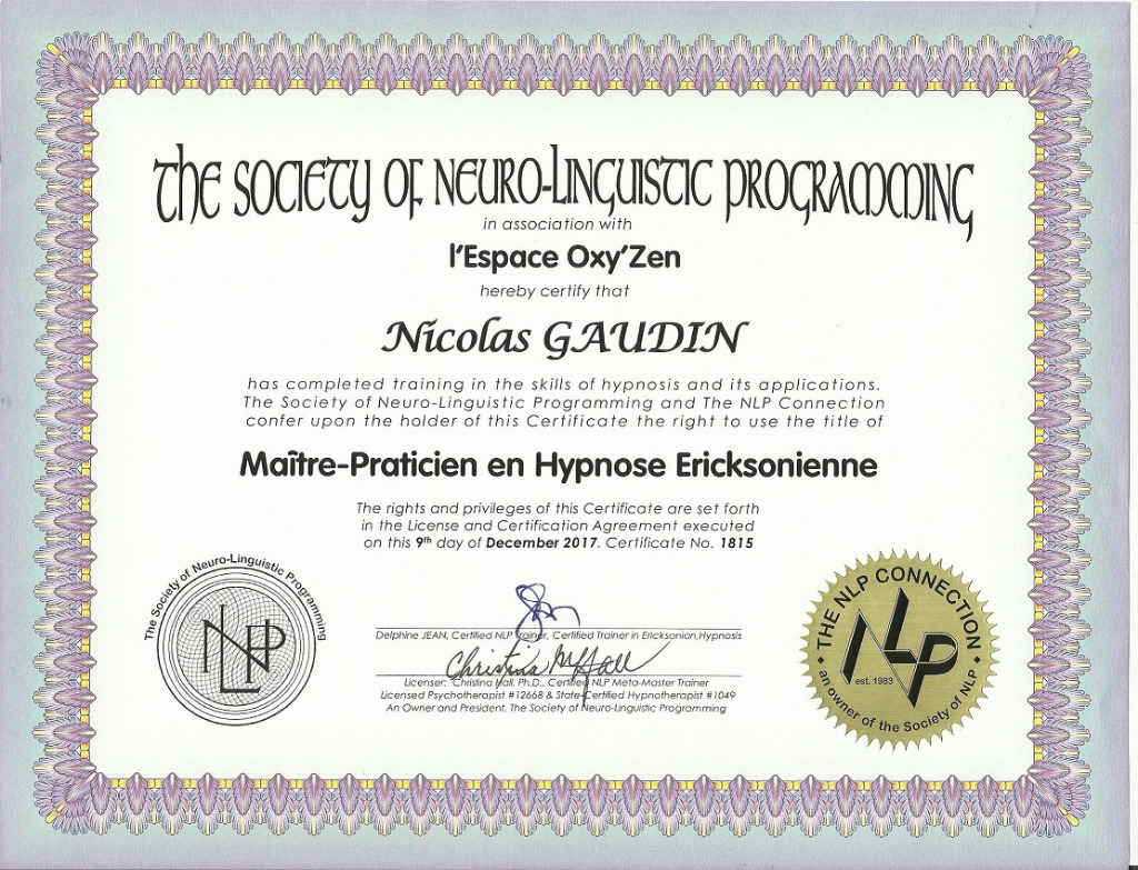 photo diplome Nicolas Gaudin