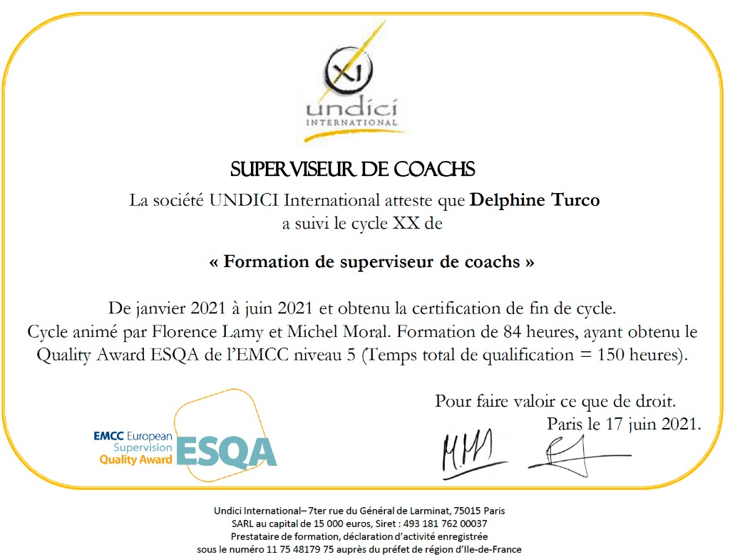 photo diplome Delphine Turco