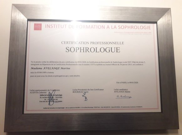 photo diplome Marine AVELANGE