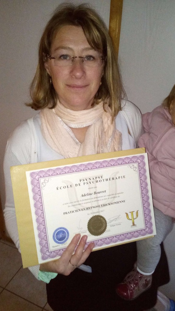 photo diplome Hypnose et Yvelines 