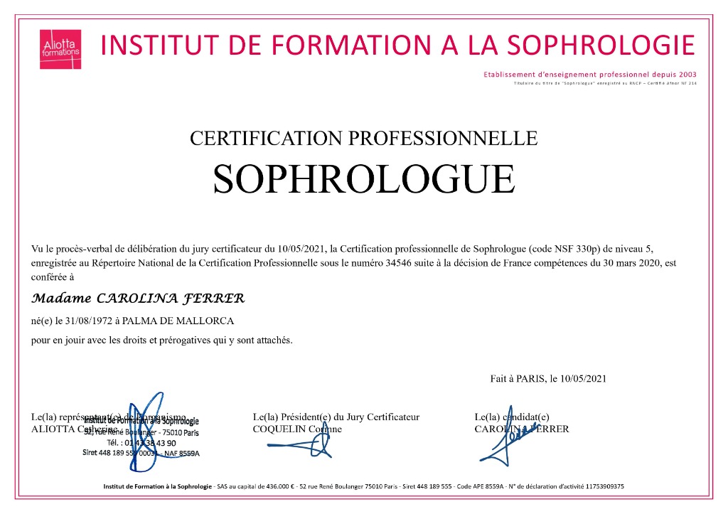 photo diplome Carolina Ferrer