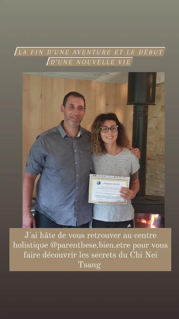 photo diplome Parenthèse Bien Etre - Laetitia Morin