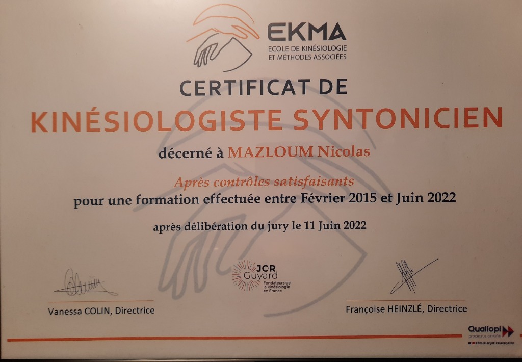 photo diplome Nicolas MAZLOUM