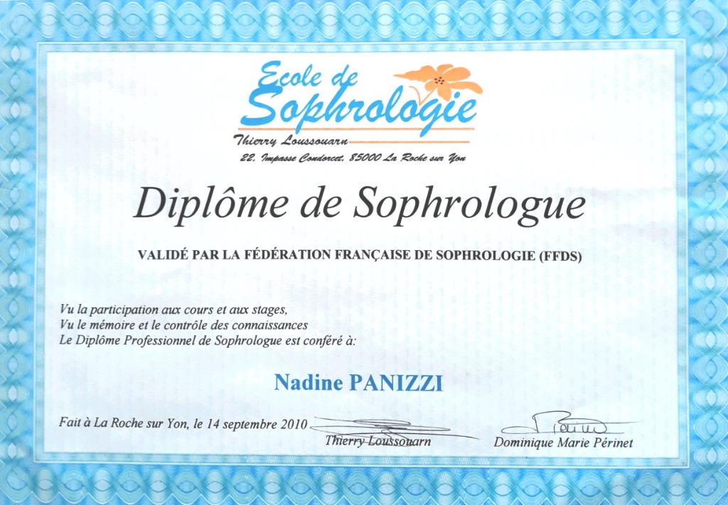 photo diplome Nadine PANIZZI
