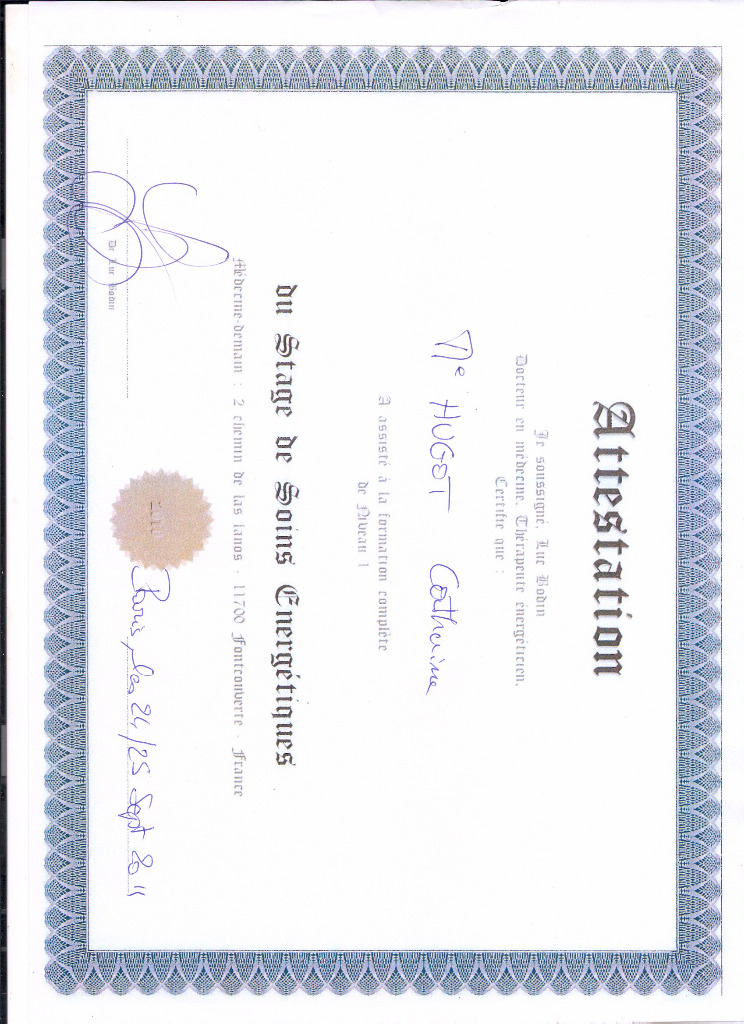 photo diplome Ad Essentia