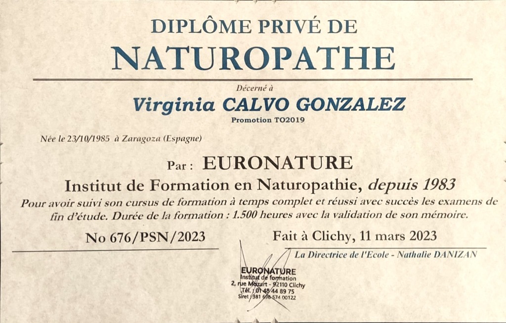 photo diplome Virginia CALVO 