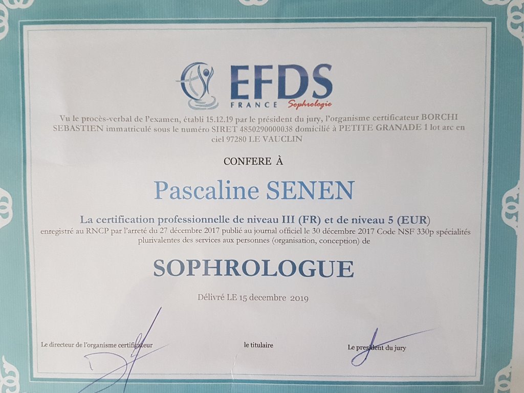 photo diplome Pascale SENEN 