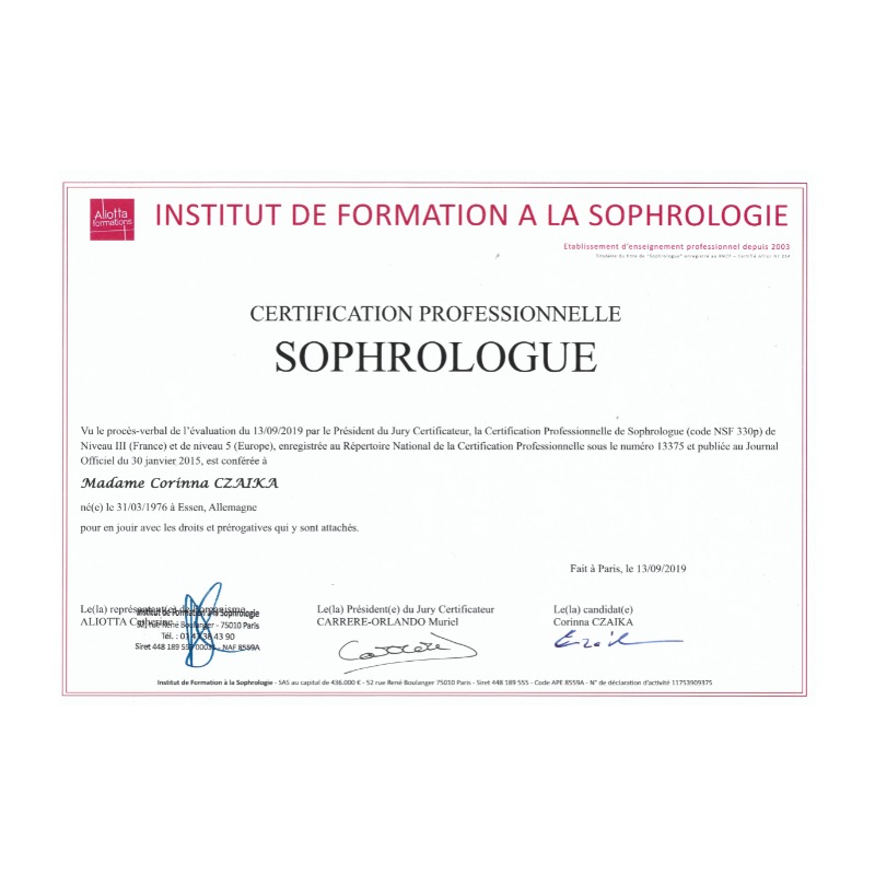 photo diplome Corinna Esther