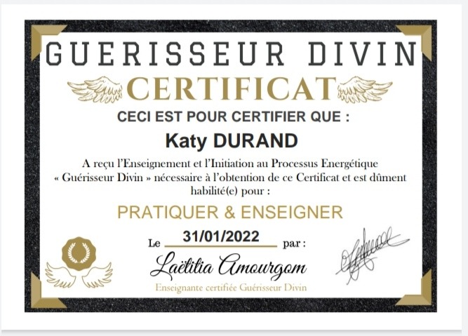 photo diplome KD magnétisme 