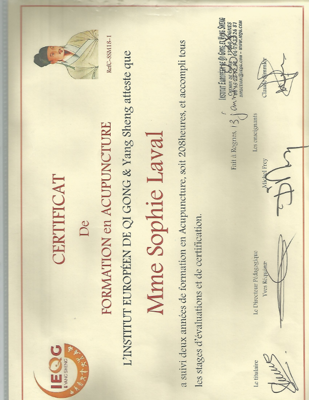 photo diplome Sophie Laval