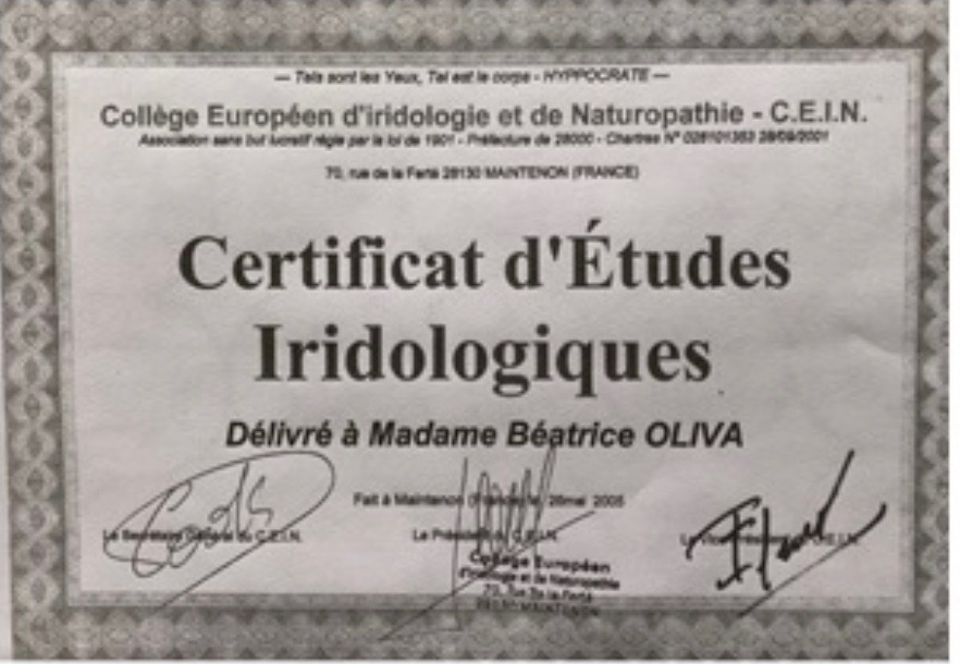 photo diplome DE VANDEUL BEATRICE