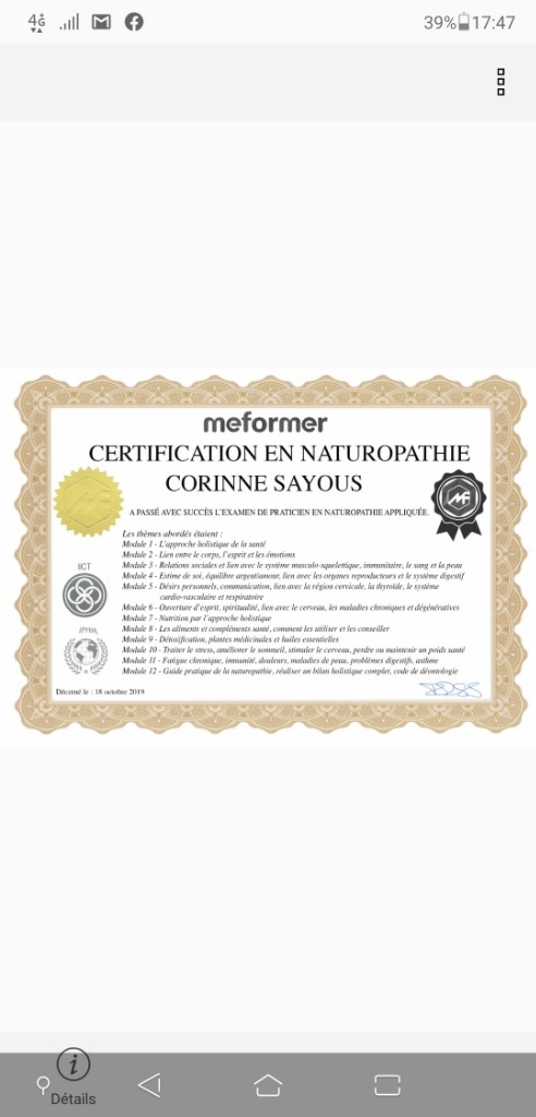 photo diplome CORINNE SAYOUS