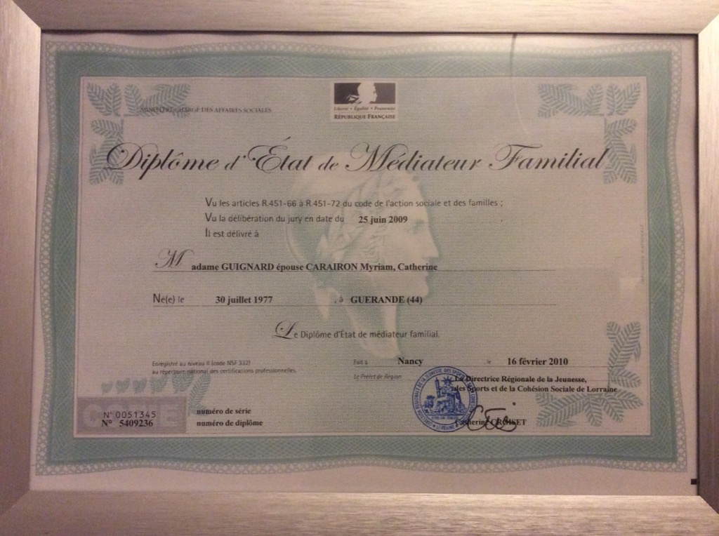 photo diplome Myriam Carairon