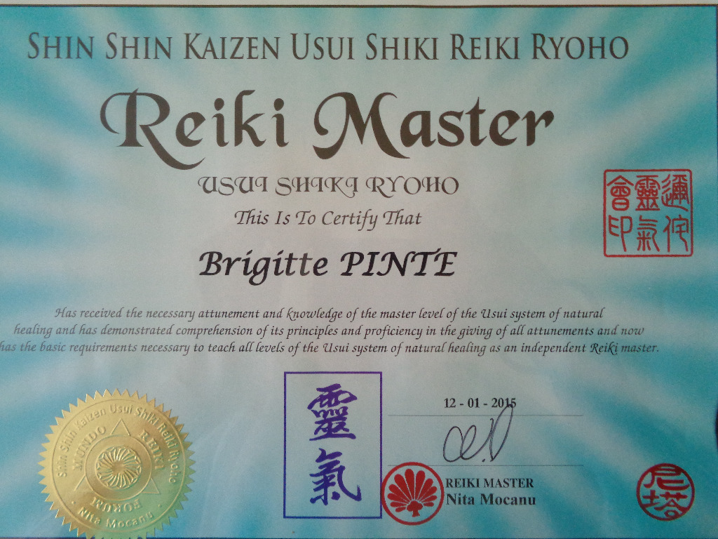 photo diplome Harmonie et Bien-être Association 