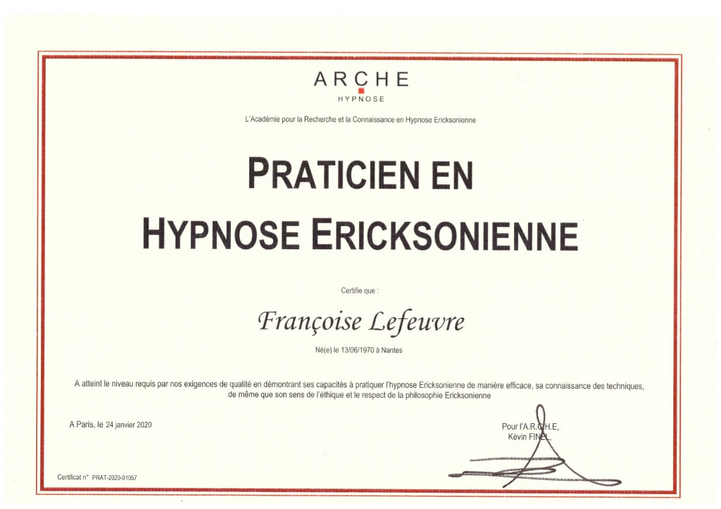 photo diplome Francoise Lefeuvre