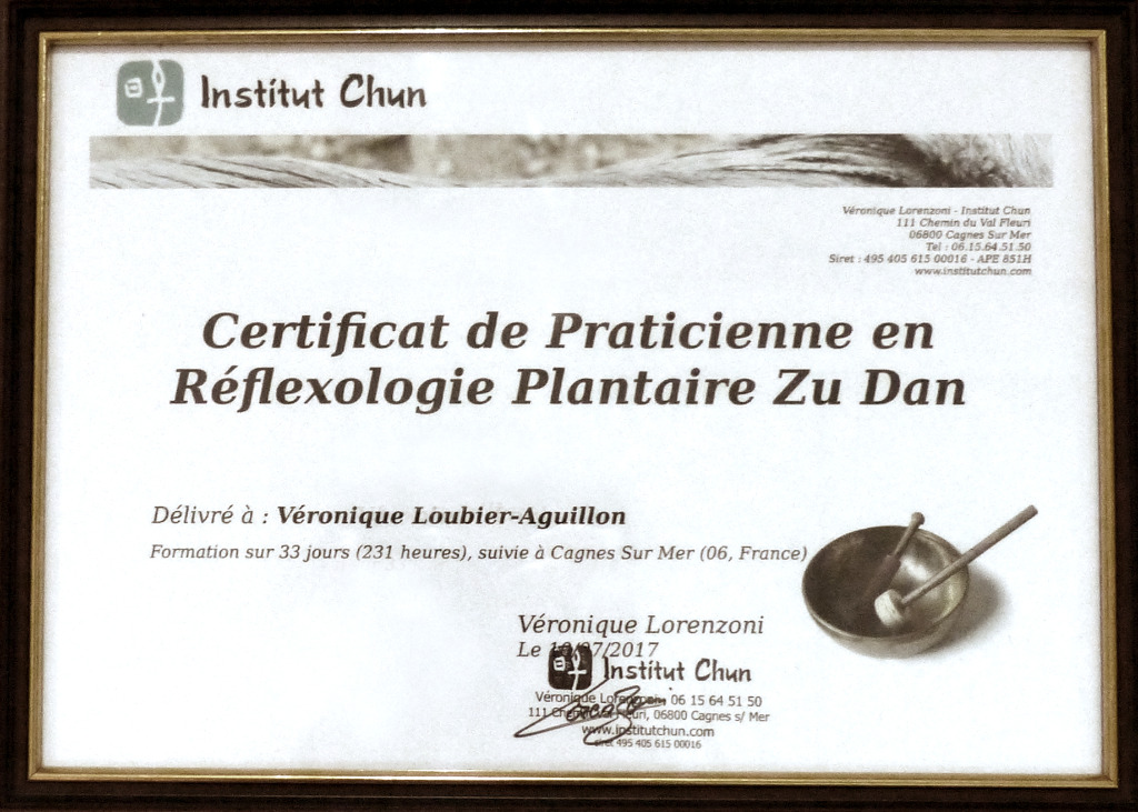 photo diplome Véronique Loubier-Aguillon