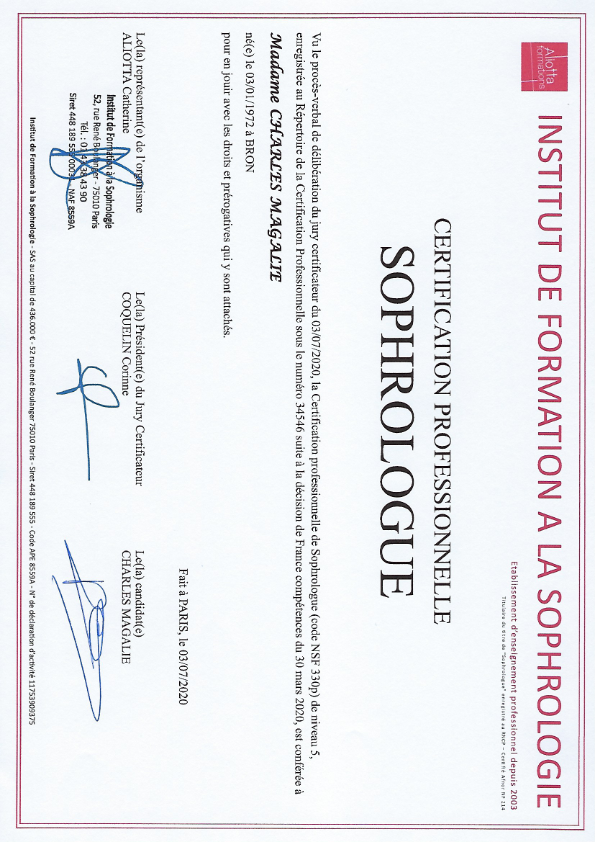 photo diplome Magalie CHARLES