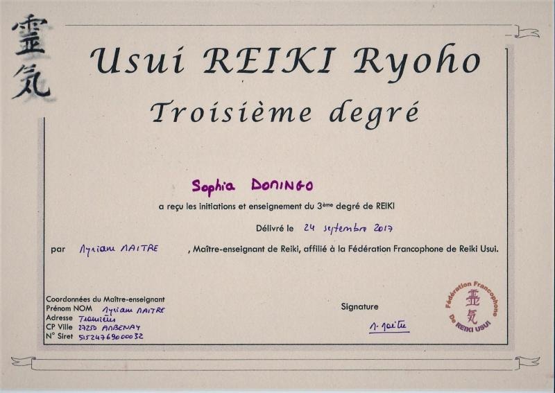 photo diplome Sophia DOMINGO 