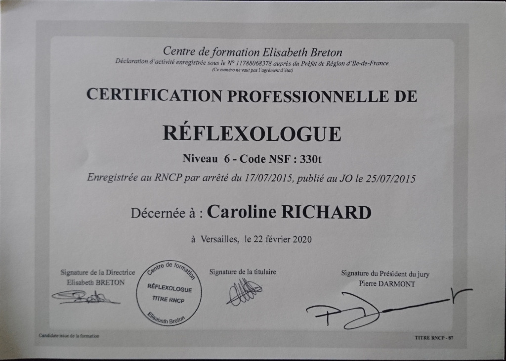 photo diplome Caroline RICHARD
