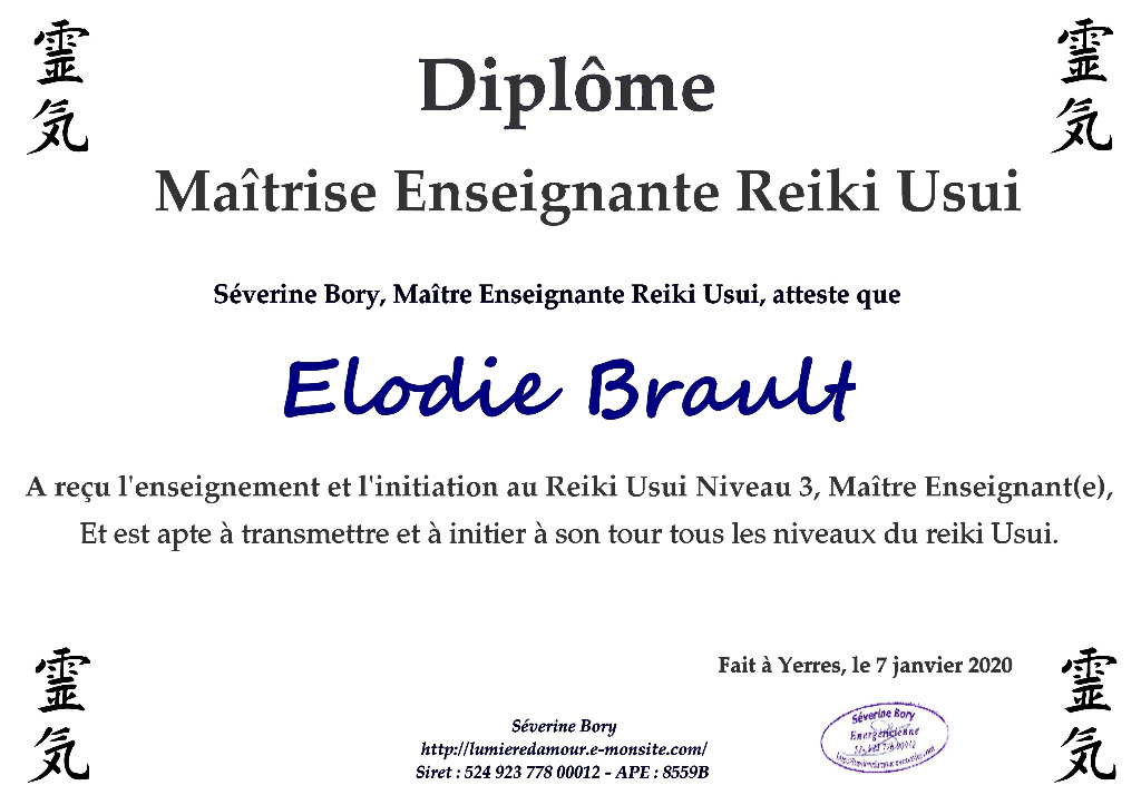 photo diplome Elodie Brault