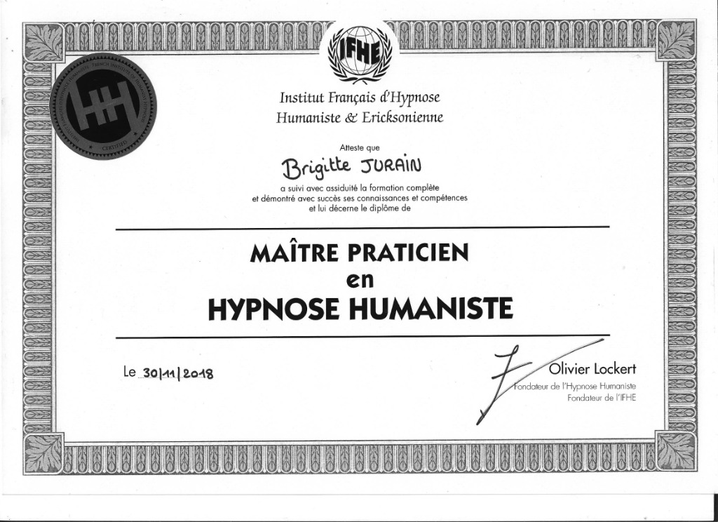 photo diplome BRIGITTE JURAIN