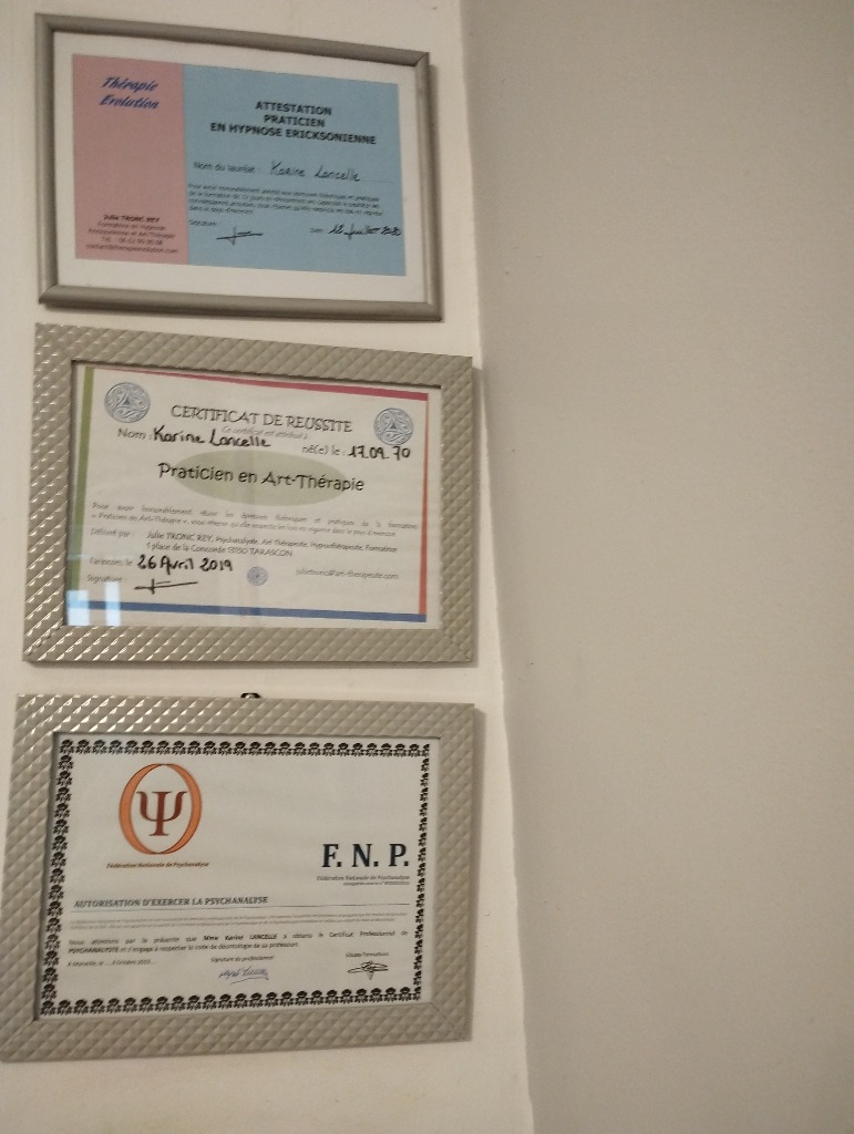photo diplome Karine Pilato Lancelle