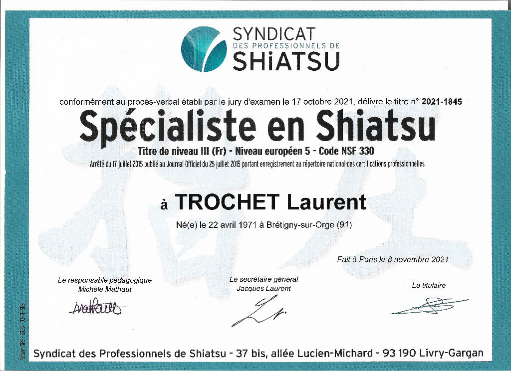 photo diplome ZEN CENTER