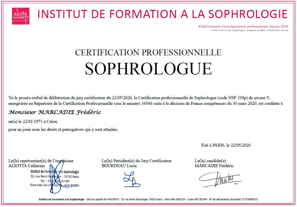 photo diplome Frédéric Marcadié