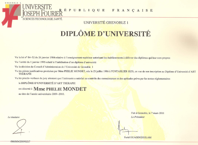 photo diplome Phélie MONDET