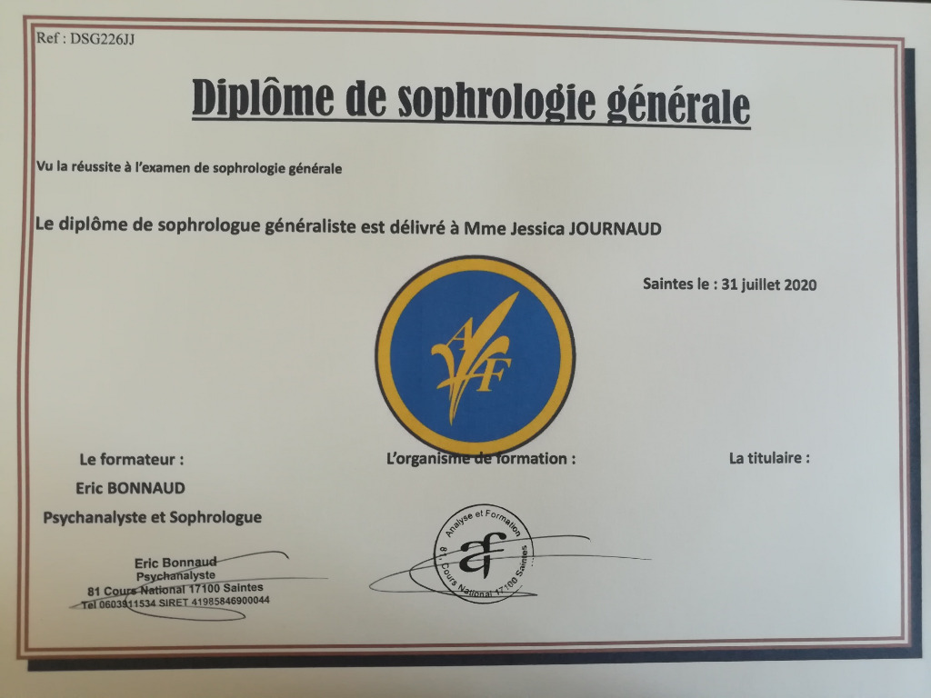 photo diplome Jessica UHEL JOURNAUD